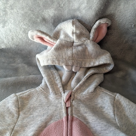 Old Navy - Bunny Bunting Bag/Romper/Outerwear. Size 6-12 months - Picture 2 of 5